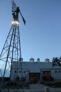 Kairos exterior with windmill