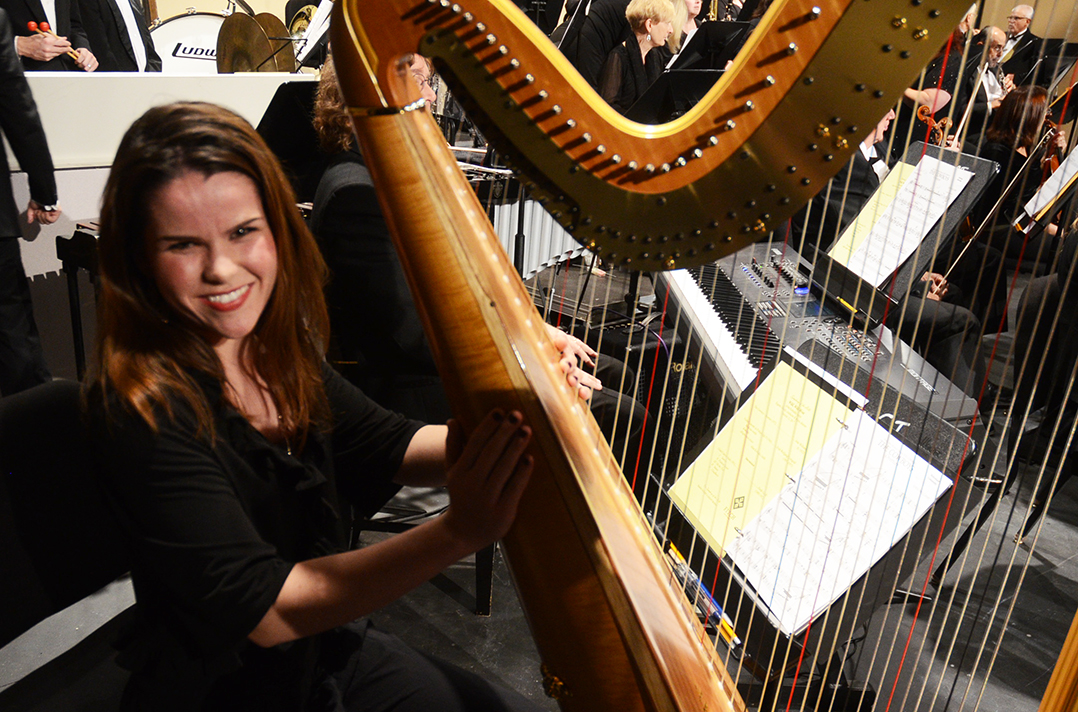 Emily Jumes Oskins harp