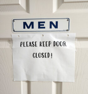 door sign